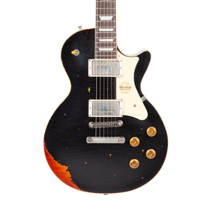 Custom Shop Core Collection H-150 Electric Guitar, Ebony over Dark Cherry Sunburst, Artisan Aged