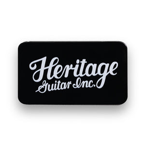 Celluloid Black Vintage Guitar Pick, Medium, 12-Pick Tin