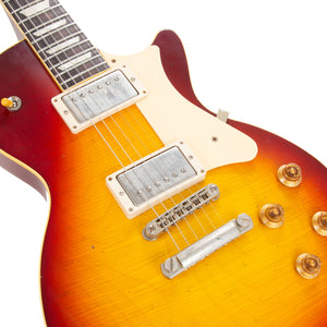 Custom Shop Core Collection H-150 Plain Top Electric Guitar with Case, Dark Cherry Sunburst, Artisan Aged