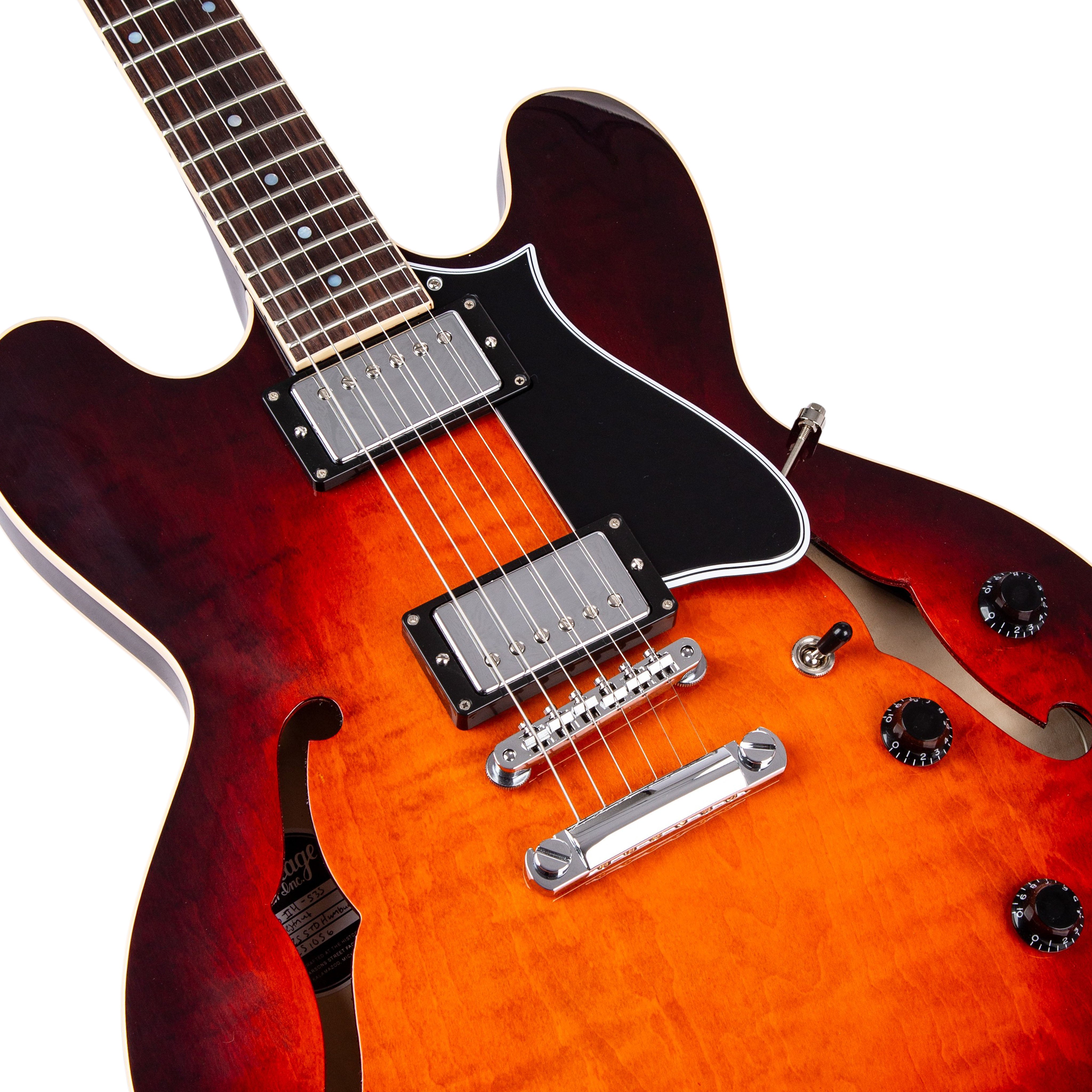 Standard II Collection H-535 Electric Guitar with Case, Chestnut