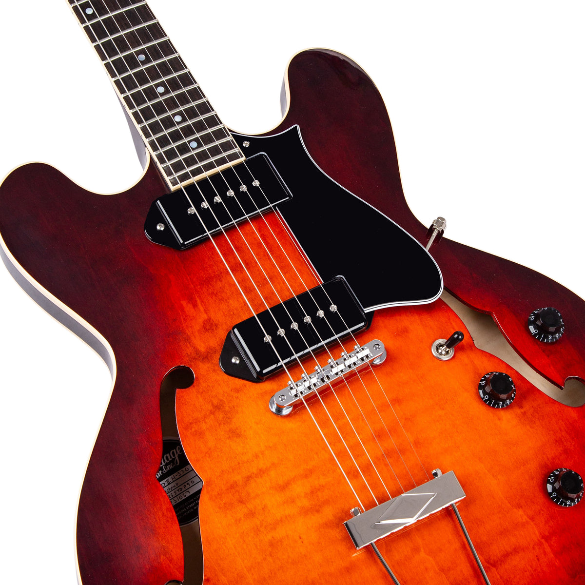 Standard II Collection H-530 Electric Guitar with Case, Chestnut