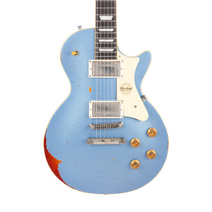 Custom Shop Core Collection H-150 Electric Guitar, Sky Blue over Dark Cherry Sunburst, Artisan Aged