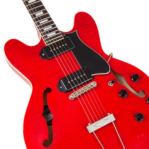 Custom Shop Core Collection H-530 Electric Guitar with Case, Trans Cherry, Artisan Aged