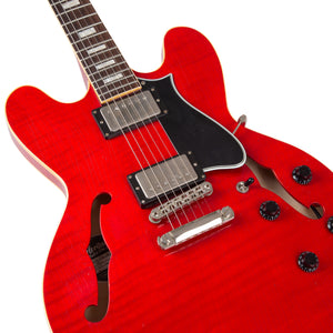 Custom Shop Core Collection H-535 Electric Guitar with Case, Trans Cherry, Artisan Aged