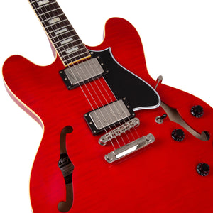 Custom Shop Core Collection H-535 Electric Guitar with Case, Trans Cherry