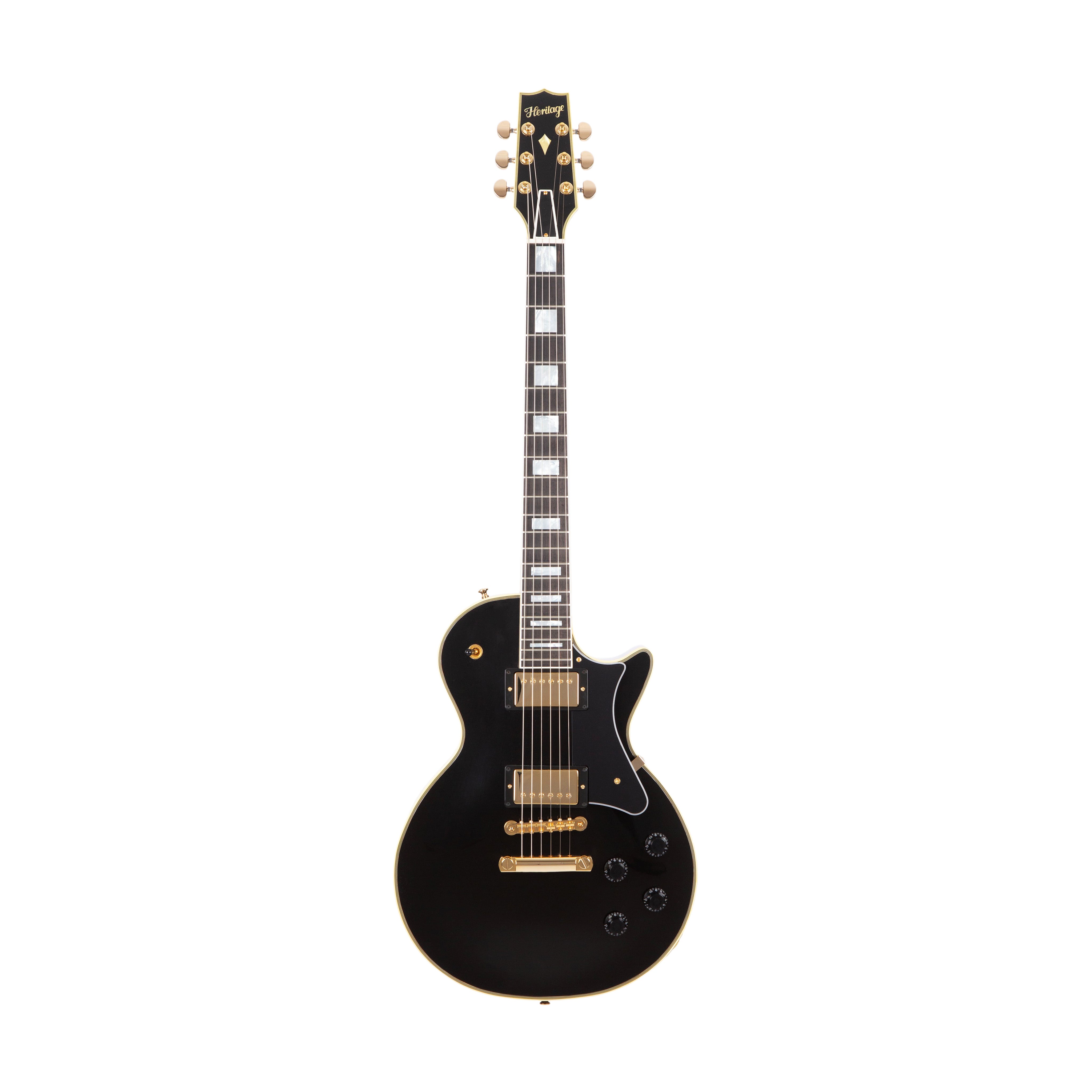 Custom Shop Core Collection H-157 Mahogany Top Electric Guitar, Ebony –  Heritage Guitars