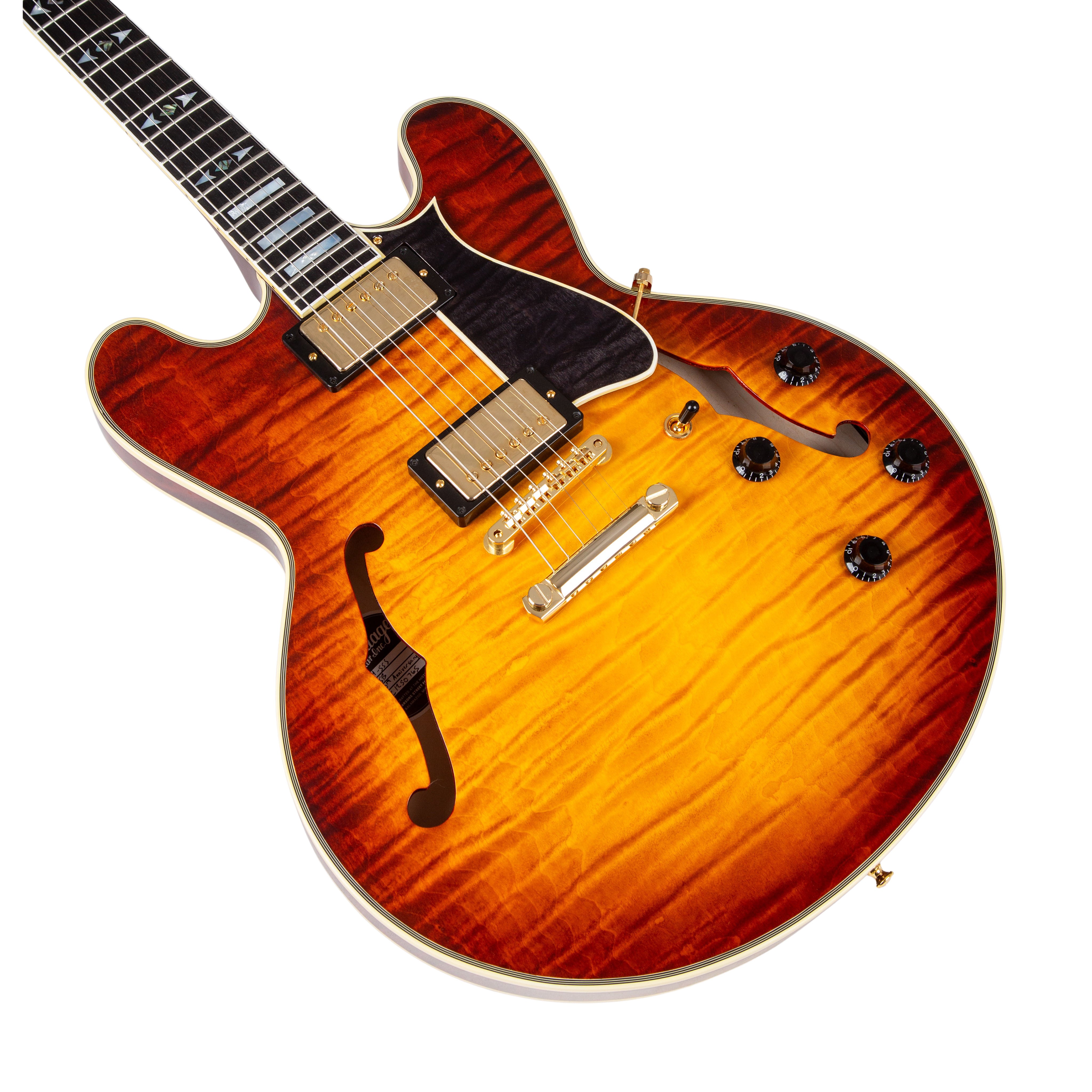Custom Shop 40th Anniversary H-555 Electric Guitar, Almond Burst