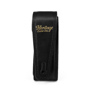 Premium Leather Guitar Strap, Black