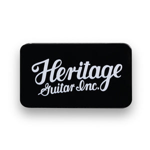 Celluloid Black Vintage Guitar Pick, Heavy, 12-Pick Tin